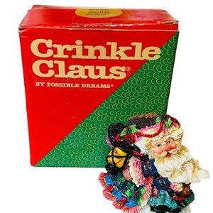 Crinkle Claus Santa Figurine Christmas Possible Dreams vtg British Jubilee UK